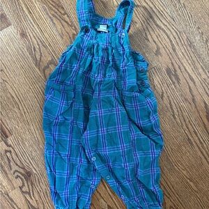 Patagonia 90s Green and Purple Kids Overalls